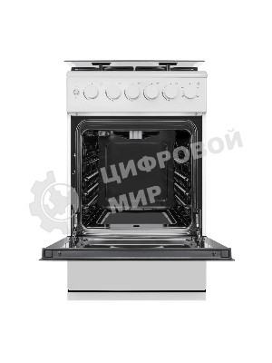 Плита газовая Maunfeld MGC50GCW08D белый, конфорок 4 шт, духовка 59 л, 50 см x 89 см x 65 см