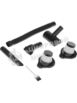 Пылесос ручной Ritmix CVC-003 черный/серый, 70 Вт, уборка сухая, пылесборник контейнер 0.32 л