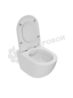 Унитаз подвесной безободковый Bau Dream 53, сиденье дюропласт микролифт