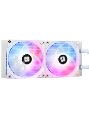 Водяное охлаждение для процессора Thermalright Aqua Elite 240 White ARGB V3 (240мм, White, ARGB/ Fans: 2x120мм, 66.17CFM, 25.6dBA, 1500RPM/ Pump height 53mm, 23dBA, 3300RPM, Rad thickness 27mm/ S: 1200, 1700, 1851, 2011, 2066, 115X, AM4, AM5)