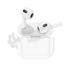 Наушники TWS Borofone BW13 белый, вкладыши, Bluetooth, сенсорное управление, до 4 ч