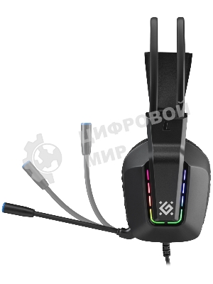 Гарнитура Defender Gothic чёрный, проводная, подсветка