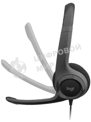 Гарнитура Logitech H390 чёрный, проводная, USB