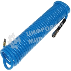 Пневматическое оборудование FUBAG Шланг спиральный с фитингами [170305] рапид_полиуретан_15бар_8х12мм_10м