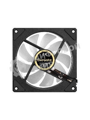 Вентилятор с подсветкой ExeGate EX12025HM3PM.FRGb.PRM (120x120x25 мм, FRGb, Hydraulic bearing (гидродинамический), 3pin+Molex, 1200RPM, 24dBA)