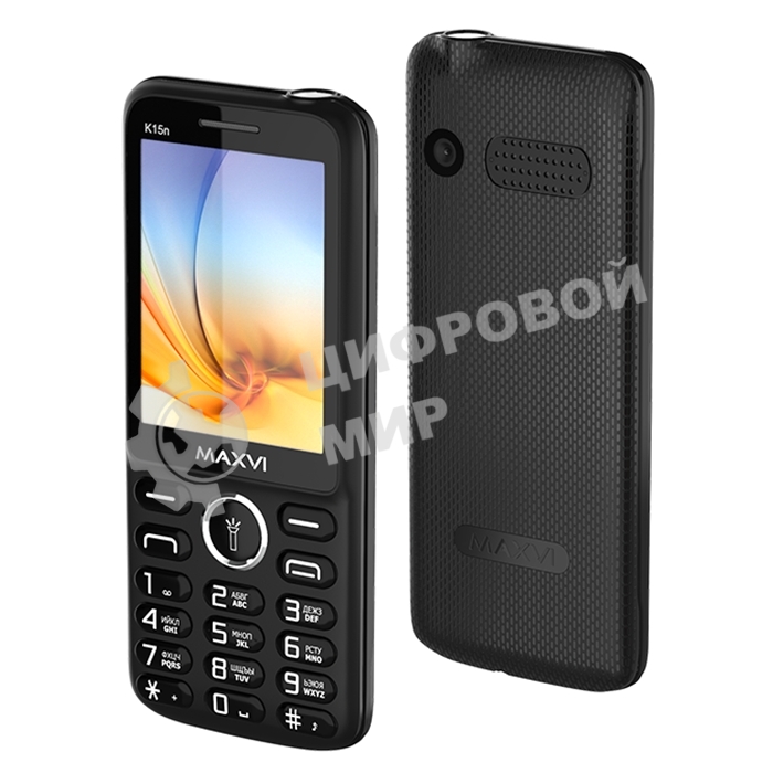 Мобильный телефон Maxvi K15n черный