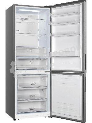 Холодильник Gorenje NRK720EAXL4 серый двухкамерный 347/109л морозилка снизу, No Frost