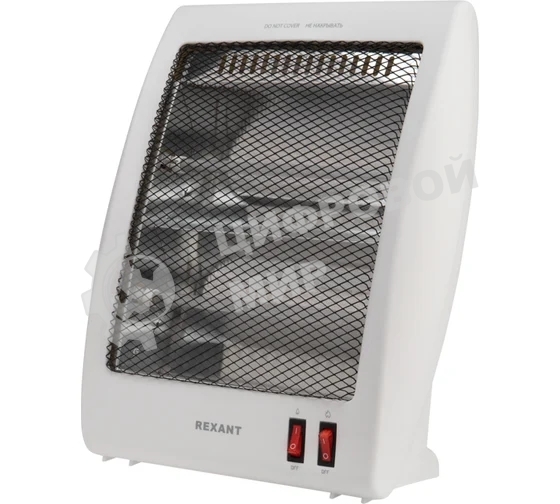 Обогреватель инфракрасный Rexant белый, кварцевый, 800 Вт, 14 м2, настольный