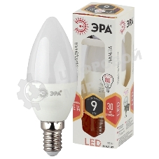 Лампа светодиодная ЭРА Б0027969 STD LED B35-9W-827-E14 свеча, теплый
