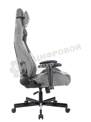 Кресло Knight Outrider серый, ткань, 120 кг, механизм качания