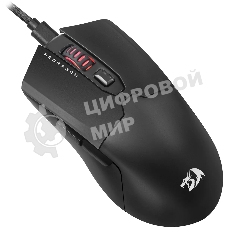 Мышь проводная игровая Redragon FYZU черная (USB, Pixart P3395, Huano, 6 кн., 26000 Dpi, RGb подсветка)