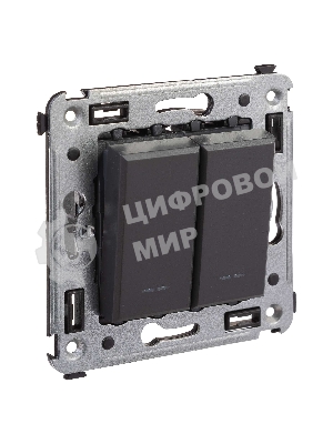 Выключатель двухклавишный DKC Avanti 4412104 