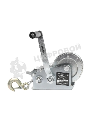 Лебедка ручная барабанная PATRIOT WH 1100B, усилие - 1100 кг, трос- 8 м