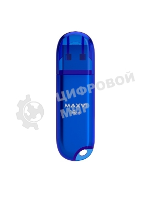 Флешка USB Maxvi P1 (FD16GBUSB20C10P1 blue), 16Gb, USB 2.0, R/W 12/5, синий