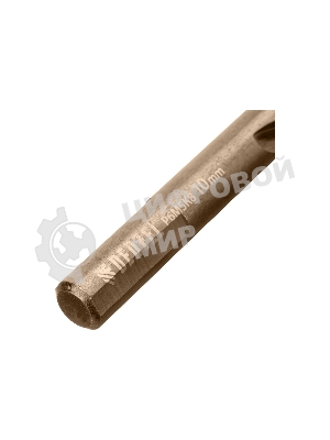 Набор сверл по металлу Denzel 1-10 мм, Р6М5К8-TiN, Golden Tip, 10 шт