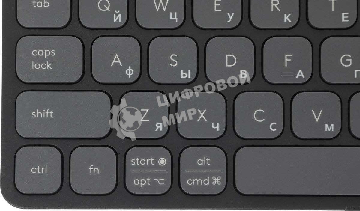 Клавиатура Logitech Keys to Go 2 беспроводная, Bluetooth, серый