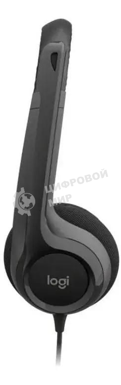 Наушники с микрофоном Logitech H390 черный 1.9м накладные USB оголовье (981-001578)