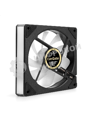 Вентилятор с подсветкой ExeGate EX12025HM3PM.FRGb.PRM (120x120x25 мм, FRGb, Hydraulic bearing (гидродинамический), 3pin+Molex, 1200RPM, 24dBA)
