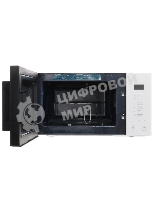 Микроволновая печь Samsung MG23T5018AE/BW белый, 23 л, 800 Вт, переключатели - сенсор