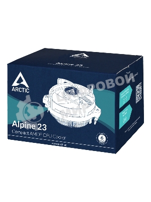 Кулер для процессора Arctic Alpine 23 серебристый, 90 мм, алюминий, 2000 об/мин, 22.5 дБ, 4 pin, 65 Вт, 65 мм