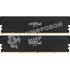 Оперативная память Crucial, DDR5, 32GB (2x16GB), 6000 MHz, CL36, с радиатором, черный