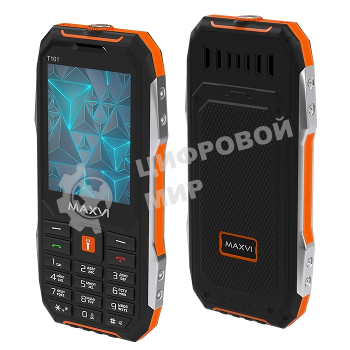 Мобильный телефон Maxvi T101 оранжевый