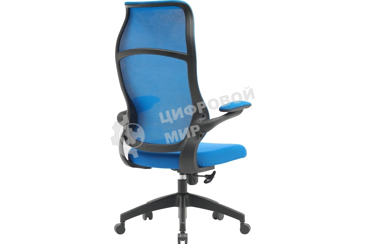 Кресло компьютерное Cactus CS-MC505-BL темно-синий, сиденье темно-синий, сетка/ткань, крестов. пластик