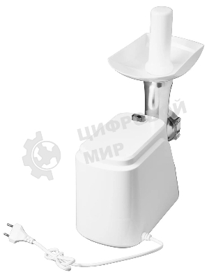 Мясорубка электрическая Starwind SMG3120 белый, 1500 Вт, 2.0 кг/мин, реверс, защита от перегрузки, насадки - 5