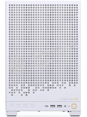 Корпус без блока питания Case JONSBO D32 PRO, Mini-Tower, TG, no fan, 2xUSB-A 3.2 + 1xUSB-C 3.2, mATX, mDTX, mITX White