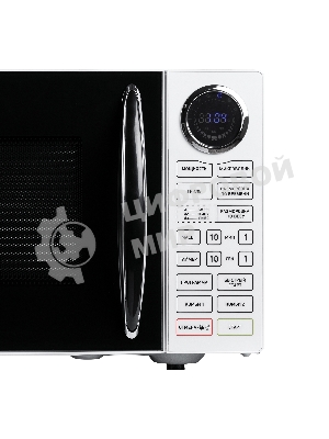 Микроволновая печь BBK 23MWG-930S/BW белый/черный, 23 л, 900 Вт, переключатели - сенсор