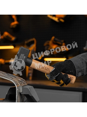 Кувалда Denzel 1000 г, кованая головка, буковая рукоятка