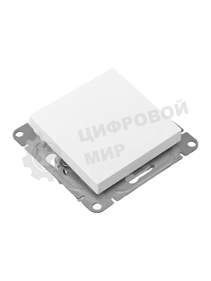 Механизм выключателя EKF UP1-SWW-10 одноклавишный, белый Эпика