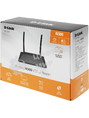 Роутер беспроводной D-Link DSL-224 10/100BASE-TX