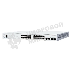 Коммутатор Cisco Catalyst C1300-24T-4G, 24×1 Гбит/с, 4×1 Гбит/с SFP