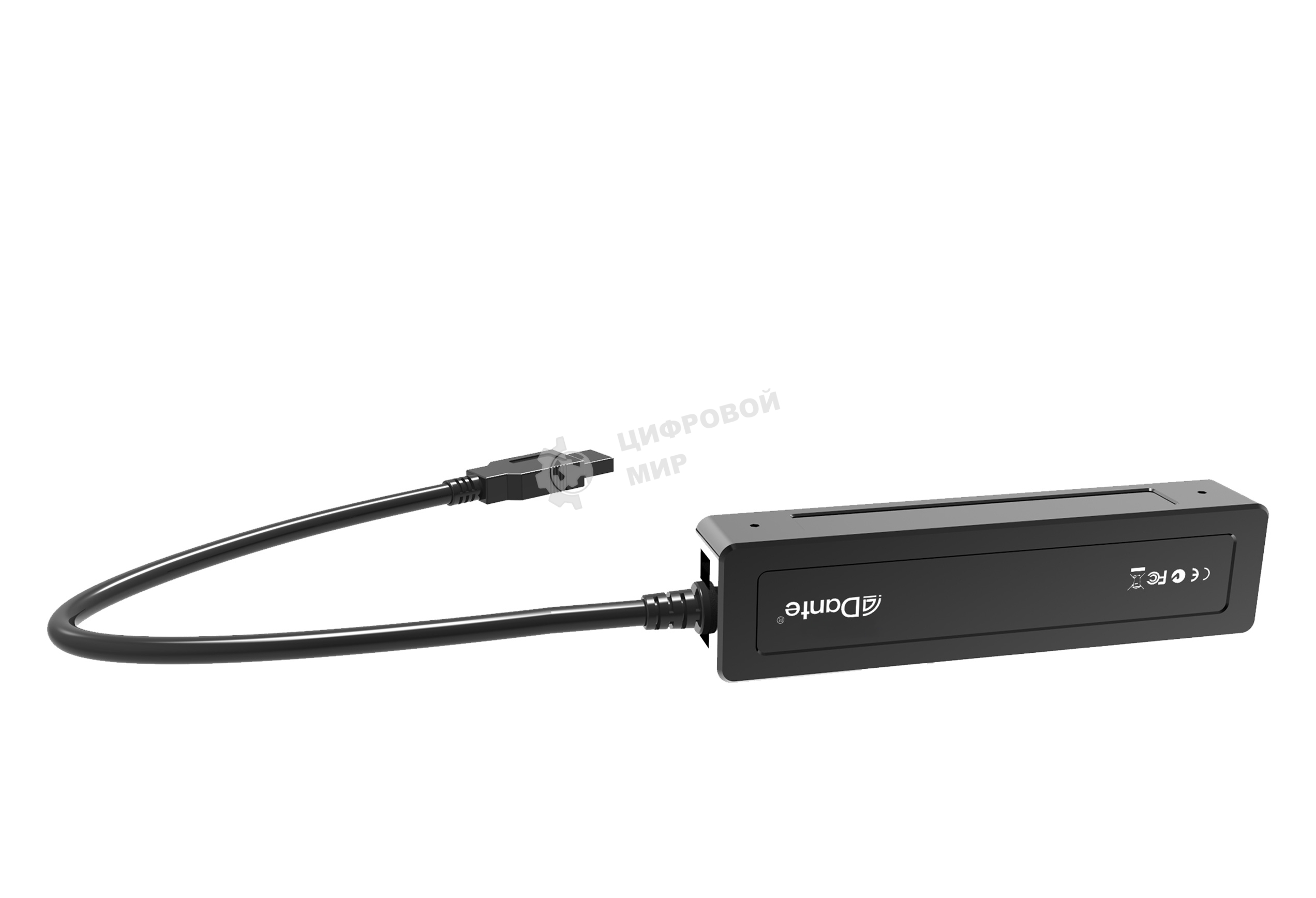 Конвертер Infobit [iTrans DU-TR-22A] (приемник/передатчик) Dante - USB Аудио 2 -канальный, порт USB A.1xRJ45(Dante). Питание PoE.