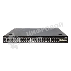Коммутатор Edge-corE 4630-54PE-O-AC-F AS4630-54PE, 48-Port GE RJ45 port PoE++, 4x25G SFP+, 2 port 100G QSFP28 for stacking, Broadcom Trident 3, Dual-core Intel Denverton CPU, dual AC 1200W PSUs and 2 + 1 Fan Modules with port-to-power airflow, 2 front rac
