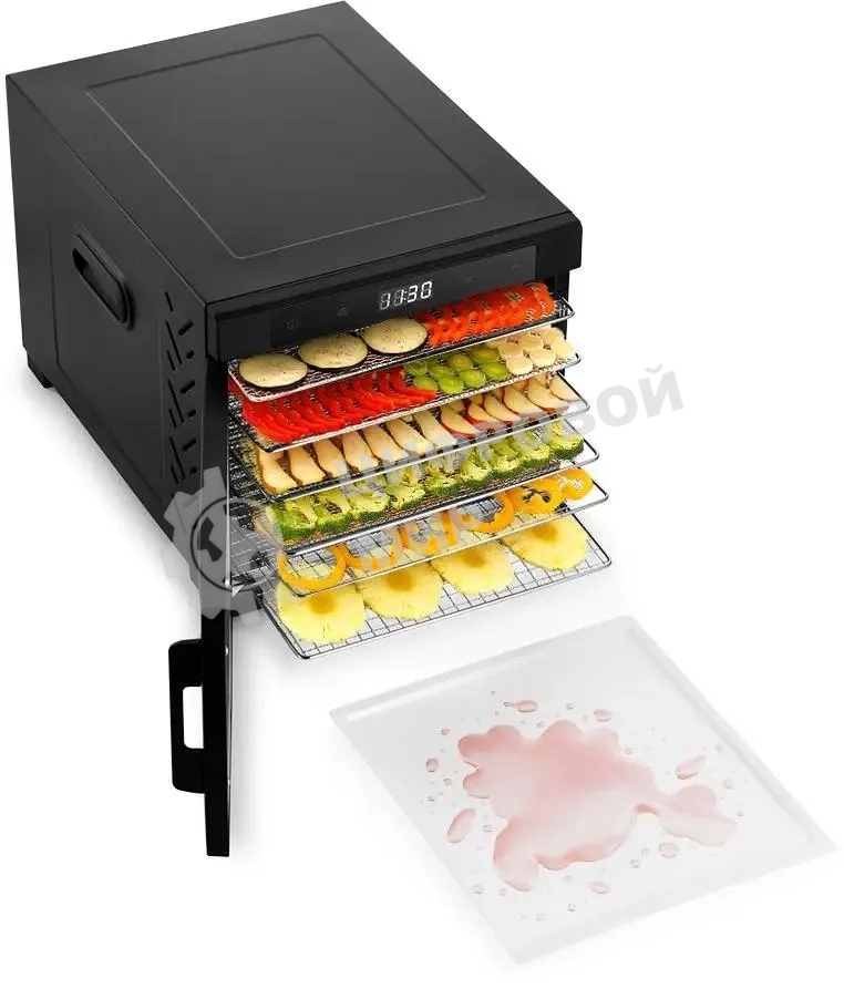 Сушка для фруктов и овощей Kitfort КТ-1964 18под. 600 Вт, черный