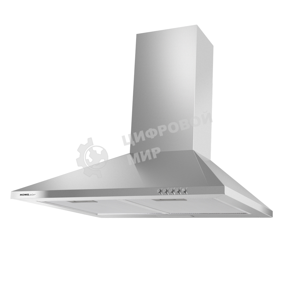 Вытяжка каминная HOMSair Delta 60 нержавеющая сталь, 60 см, 600 куб. м/ч, 47 дБ