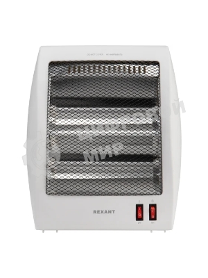 Обогреватель инфракрасный Rexant белый, кварцевый, 800 Вт, 14 м2, настольный