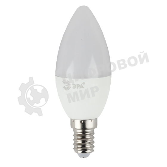 Лампа светодиодная ЭРА Б0027969 STD LED B35-9W-827-E14 свеча, теплый