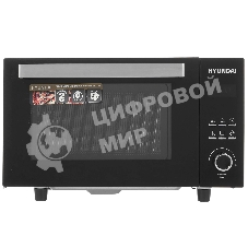 Микроволновая печь Hyundai HYM-D2073 черный, 23 л, 800 Вт, переключатели - кнопки, поворотный механизм
