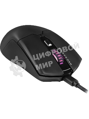 Мышь проводная игровая Redragon FYZU черная (USB, Pixart P3395, Huano, 6 кн., 26000 Dpi, RGb подсветка)