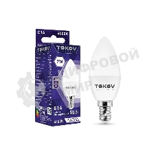Лампа светодиодная TOKOV ELECTRIC 7 Вт С37 4000К Е14 176-264В