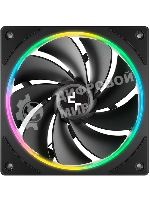 Вентилятор для корпуса Deepcool FL12R SE Reverse ARGb 120х120x25 черный 4-pin 28.67дБ (упак.:1шт) (R-FL12RSE-BKAPN1-G) Ret