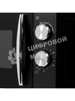 Микроволновая печь Hyundai HYM-M2050 черный, 20 л, 700 Вт, переключатели - поворотный механизм