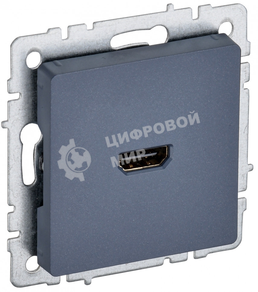 Розетка HDMI IEK BRITE РHDMI-0-БрМ маренго