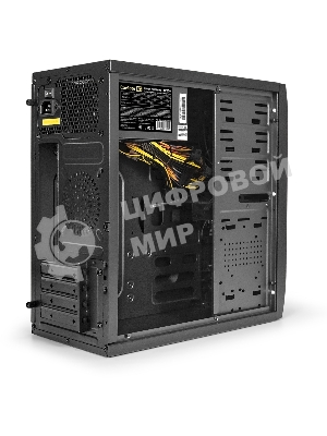 Компьютерный корпус Minitower ExeGate EX272749RUS QA-412U Black, mATX, (без БП), 2хUSB+2хUSB 3.0, Audio