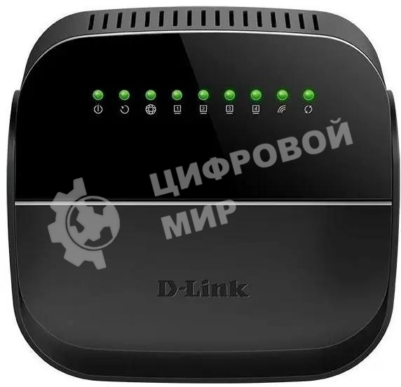 Роутер беспроводной D-Link DSL-2640U/R1A ADSL2+ черный ANNEX А