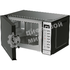 Микроволновая печь Rondell RDE-MW203 черный/серебристый, 20 л, 700 Вт, переключатели - кнопки