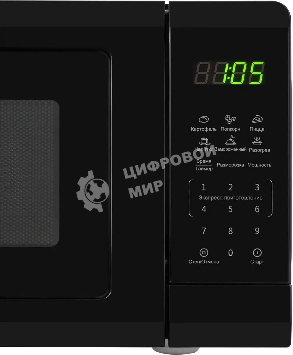 Микроволновая печь Starwind SMW4320 черный, 20 л, 700 Вт, переключатели - сенсор